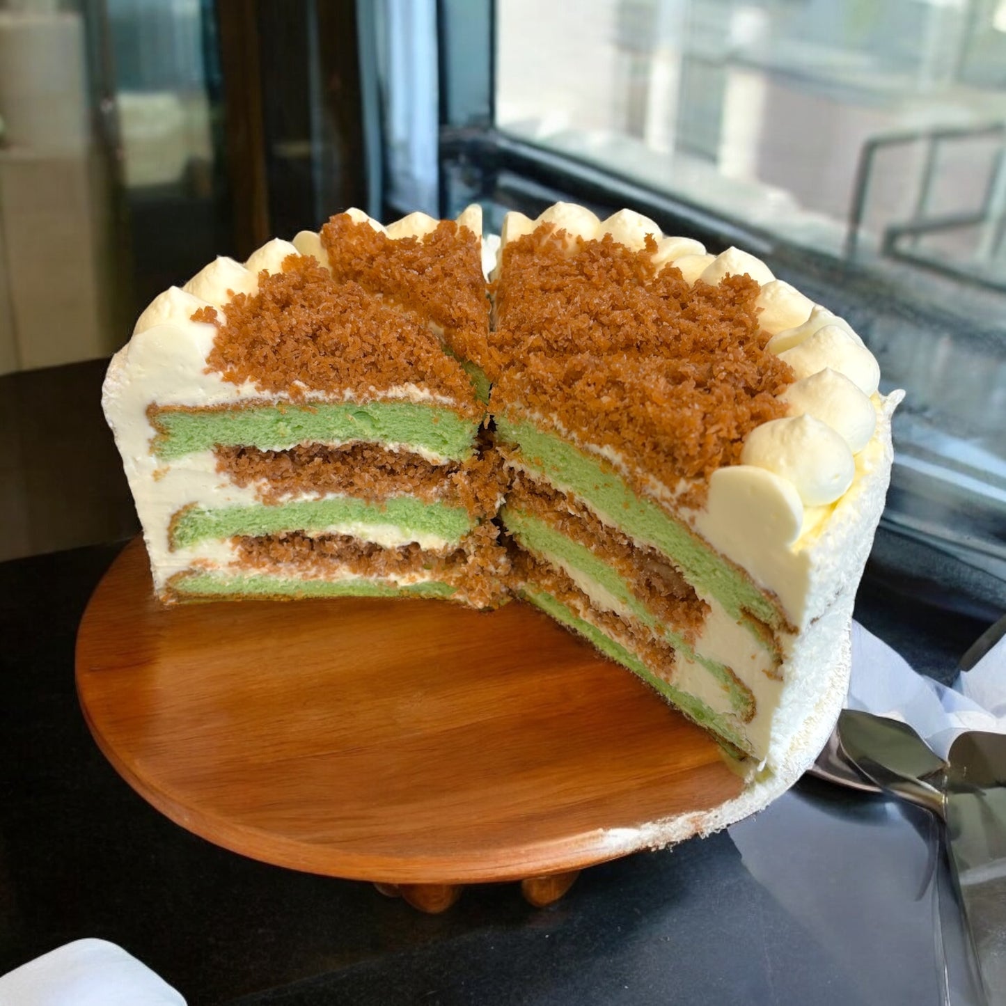 Pandan Coconut Chiffon