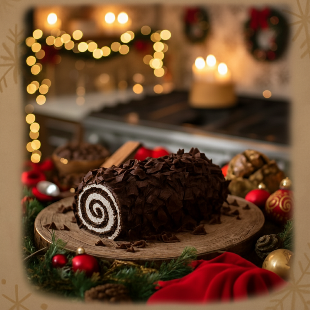 Black Forest Log Cake